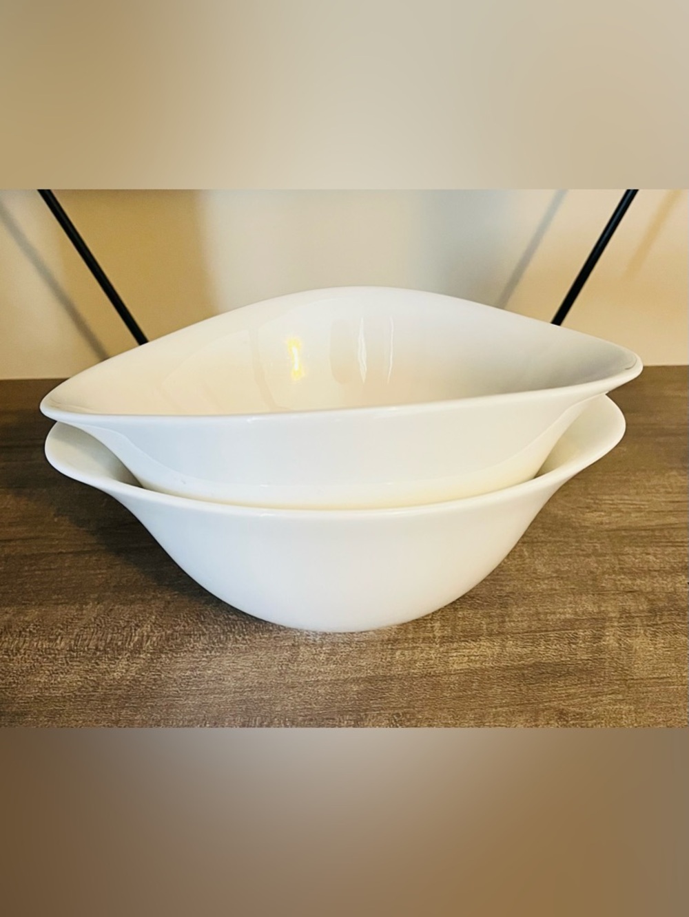 TWO Villeroy & Boch VAPIANO Salad Bowl 6.75” x 8” "x 3.25”